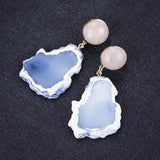 Marble Stone Resin Earrings