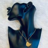 Map of Ethiopia Necklace