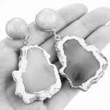 Marble Stone Resin Earrings