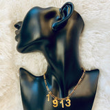 Number & Letter necklace