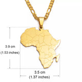 Map of Africa Necklace