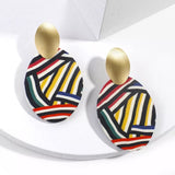 Geo Polymer Clay Earrings