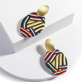 Geo Polymer Clay Earrings